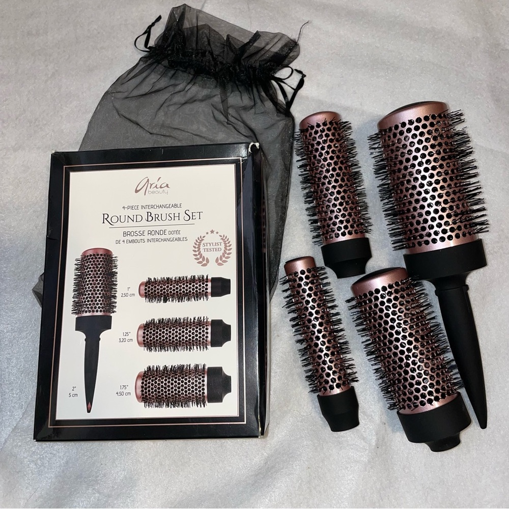 Aria Round Brush Set 4 Piece Interchangeable Brushes